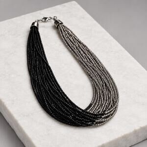 The "Midnight Chrome" Necklace